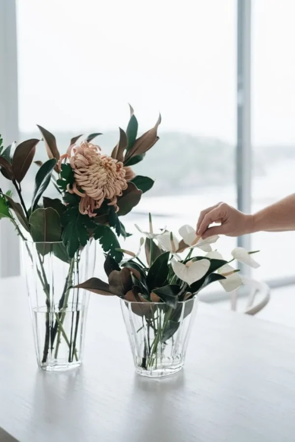 ferm LIVING Vasen-Orrefors Orrefors Reed Vase, 175 mm, klar