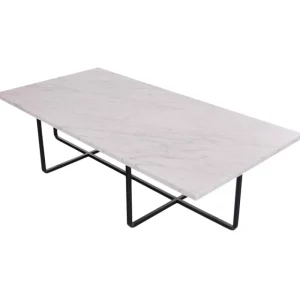 Fogia Tische-OX Denmarq Ninety Tisch, groß, weißer Marmor – Schwarz