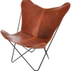 Massproductions Sitzgelegenheiten-OX Denmarq Stuhl Papillon, Leder cognacfarben
