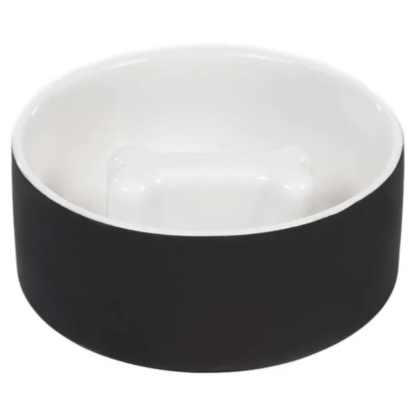 PAIKKA Haustiere^Slow Feed Napf L, Schwarz