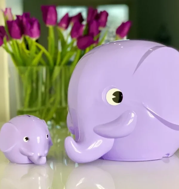 Kinder Palaset Kinderzimmereinrichtung | Dekorationsgegenstände^Maxi Elephant Sparbüchse, Lavendelblau