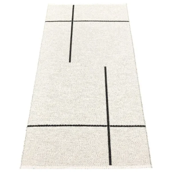 Pappelina Outdoor-textilien | Teppiche Und Läufer^Fred Teppich, 70 x 180 cm, Schwarz – Vanille