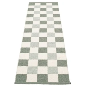 Pappelina Outdoor-textilien | Teppiche Und Läufer^Pix Teppich, 70 x 240 cm, Armeegrün - Vanille - Salbeigrün