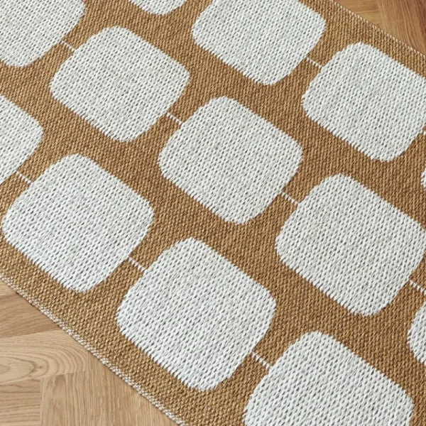 Pappelina Outdoor-textilien | Teppiche Und Läufer^Sten Teppich, 70 x 100 cm, Ockergelb – Vanille