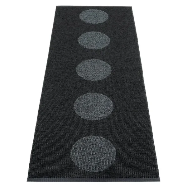 Pappelina Outdoor-textilien | Teppiche Und Läufer^Vera 2.0 Teppich, 70 x 200 cm, Schwarz - schwarz-metallic