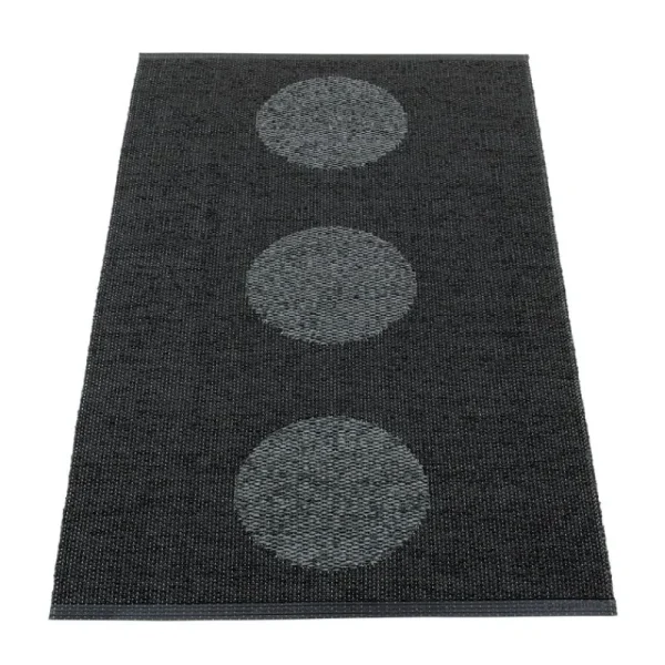 Pappelina Outdoor-textilien | Teppiche Und Läufer^Vera 2.0 Teppich, 70 x 120 cm, Schwarz - schwarz-metallic