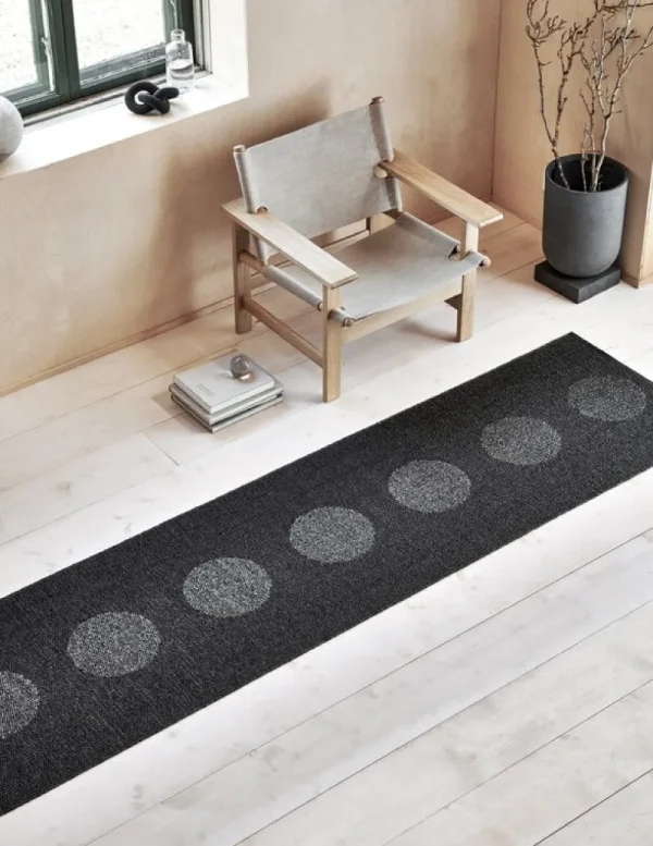 Pappelina Outdoor-textilien | Teppiche Und Läufer^Vera 2.0 Teppich, 70 x 200 cm, Schwarz - schwarz-metallic