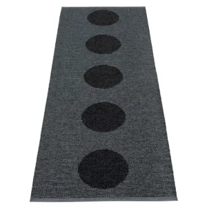 Pappelina Outdoor-textilien | Teppiche Und Läufer^Vera 2.0 Teppich, 70 x 200 cm, Schwarz - schwarz-metallic