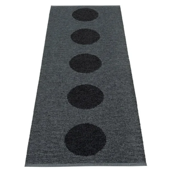 Pappelina Outdoor-textilien | Teppiche Und Läufer^Vera 2.0 Teppich, 70 x 200 cm, Schwarz - schwarz-metallic