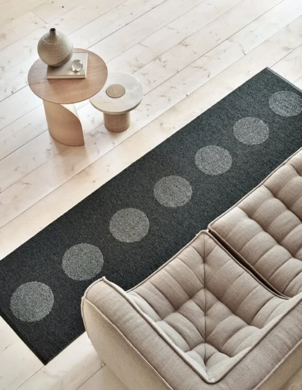 Pappelina Outdoor-textilien | Teppiche Und Läufer^Vera 2.0 Teppich, 70 x 200 cm, Schwarz - schwarz-metallic
