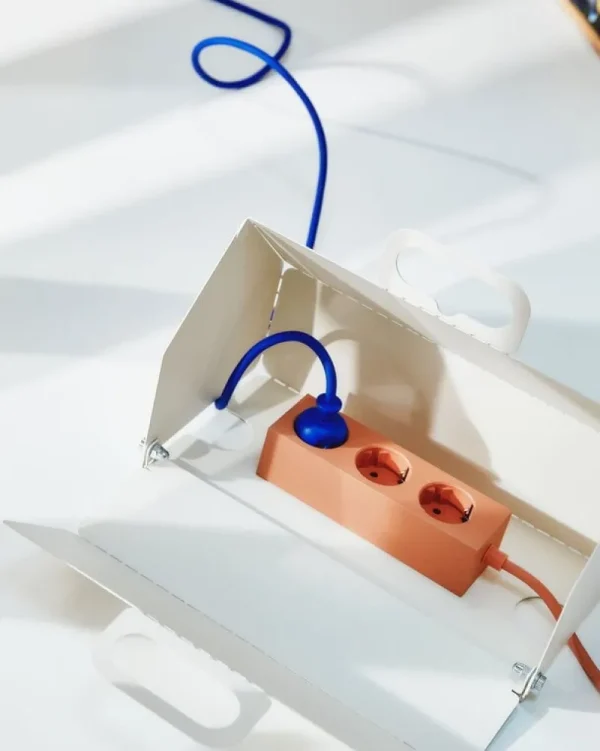 Pedestal Elektroartikel^Cable House Kabel-Aufbewahrungsbox, Pearl