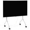 Pedestal Aufbewahrungsmöbel-Moon Rollin’ TV-Ständer, Chrom