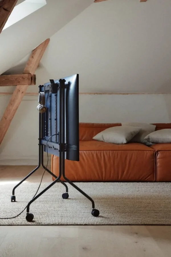 Pedestal Aufbewahrungsmöbel-Moon Rollin’ TV-Ständer, Charcoal