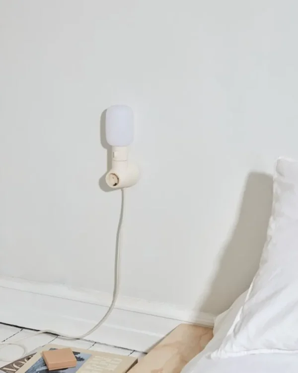 HAY Tischlampen-Pedestal Plug-in Leuchte, Pearl