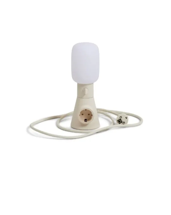 HAY Tischlampen-Pedestal Plug-in Leuchte, Pearl