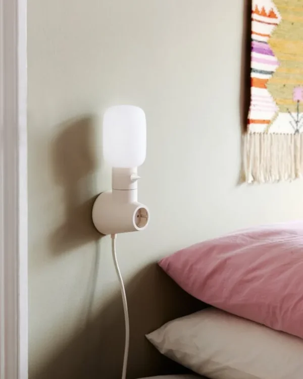 HAY Tischlampen-Pedestal Plug-in Leuchte, Pearl
