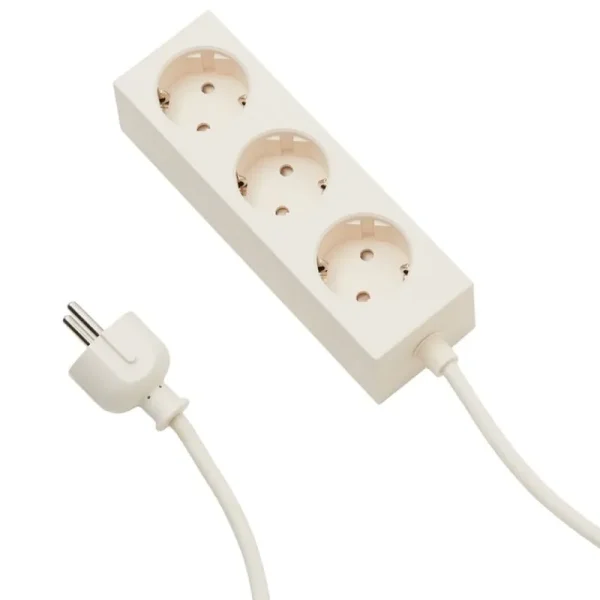 Pedestal Elektroartikel^Power Bar Steckerleiste, 2 m, Pearl
