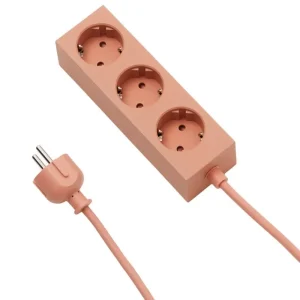 Pedestal Elektroartikel^Power Bar Steckerleiste, 2 m, Dusty Rose