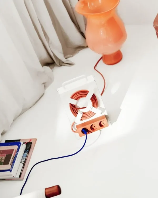 Pedestal Elektroartikel^Power Bar Steckerleiste, 2 m, Dusty Rose