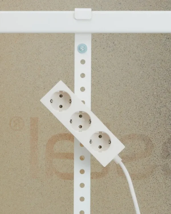 Pedestal Elektroartikel^Power Bar Steckerleiste, 2 m, Pearl