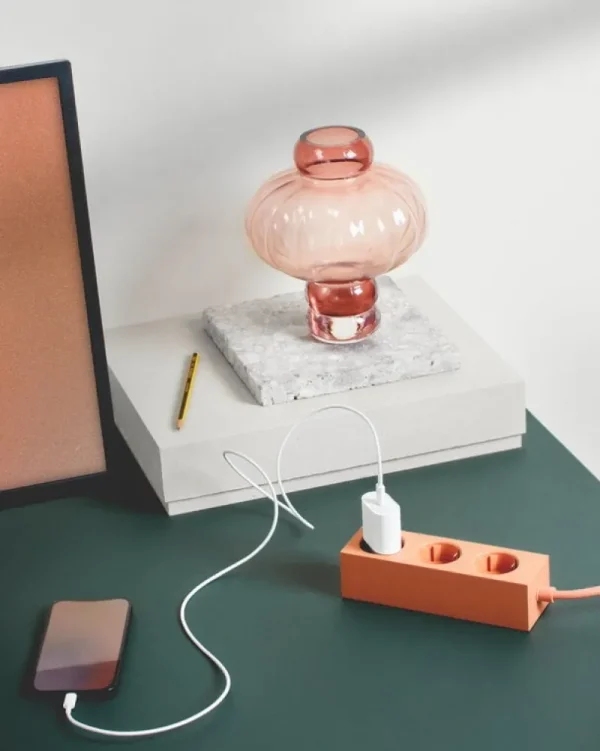 Pedestal Elektroartikel^Power Bar Steckerleiste, 2 m, Dusty Rose