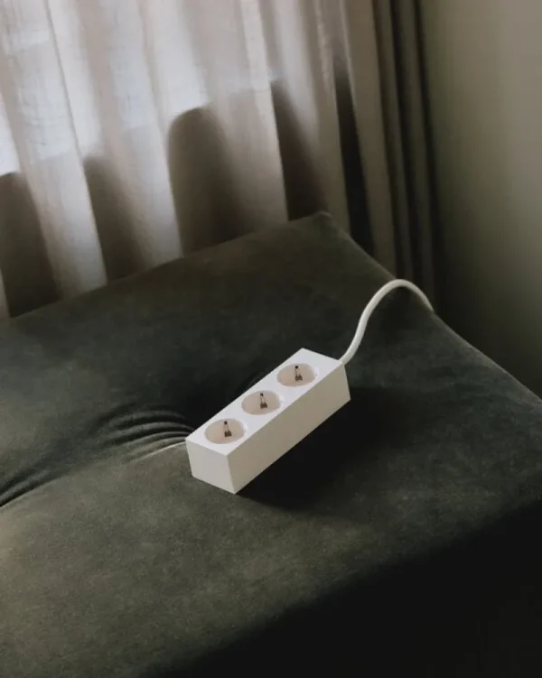 Pedestal Elektroartikel^Power Bar Steckerleiste, 2 m, Pearl