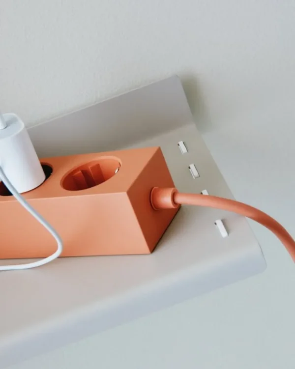 Pedestal Elektroartikel^Power Bar Steckerleiste, 2 m, Dusty Rose