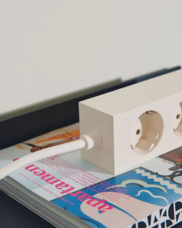 Pedestal Elektroartikel^Power Bar Steckerleiste, 2 m, Pearl