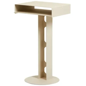 Poiat Tische-Pedestal Sidekick Tisch, Pearl