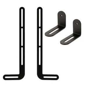 ferm LIVING Aufbewahrungsmöbel-Pedestal Soundbar-Halterung und Winkelhalterung, 2 Stk., anthrazit
