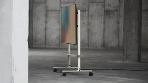 Pedestal Aufbewahrungsmöbel-Straight Rollin’ TV-Ständer, Mushroom
