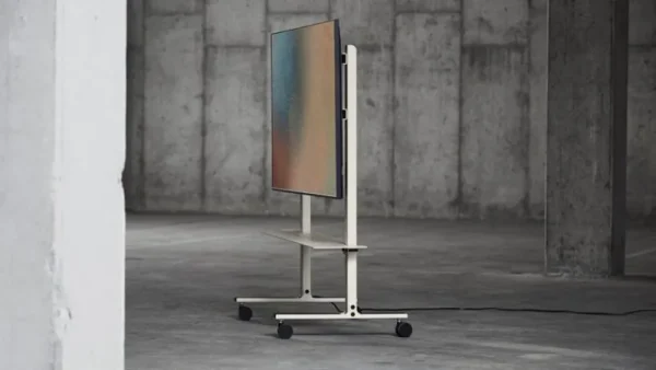 Pedestal Aufbewahrungsmöbel-Straight Rollin’ TV-Ständer, Mushroom