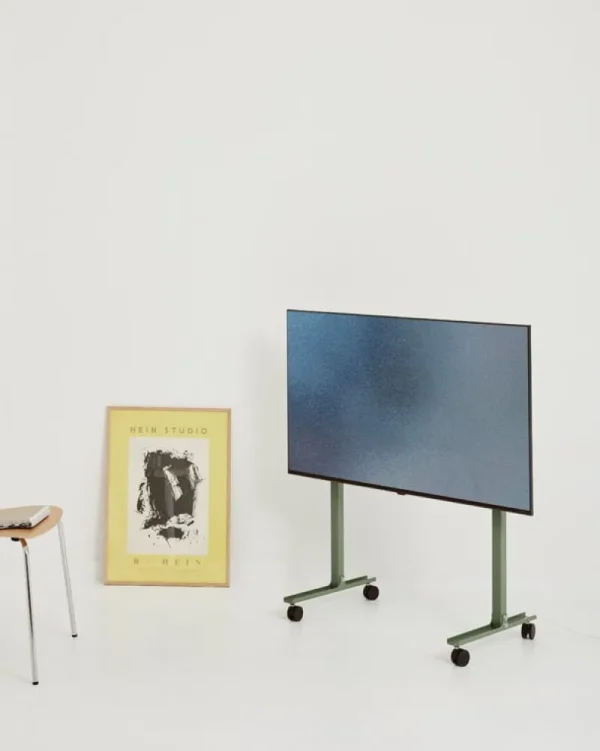 Pedestal Aufbewahrungsmöbel-Straight Rollin’ TV-Ständer, Mossy green