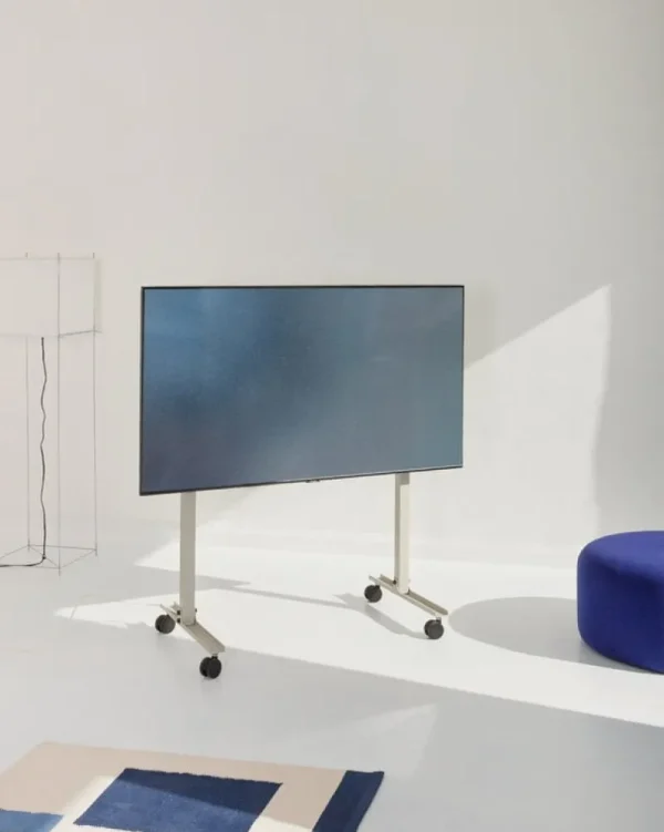 Pedestal Aufbewahrungsmöbel-Straight Rollin’ TV-Ständer, Mushroom