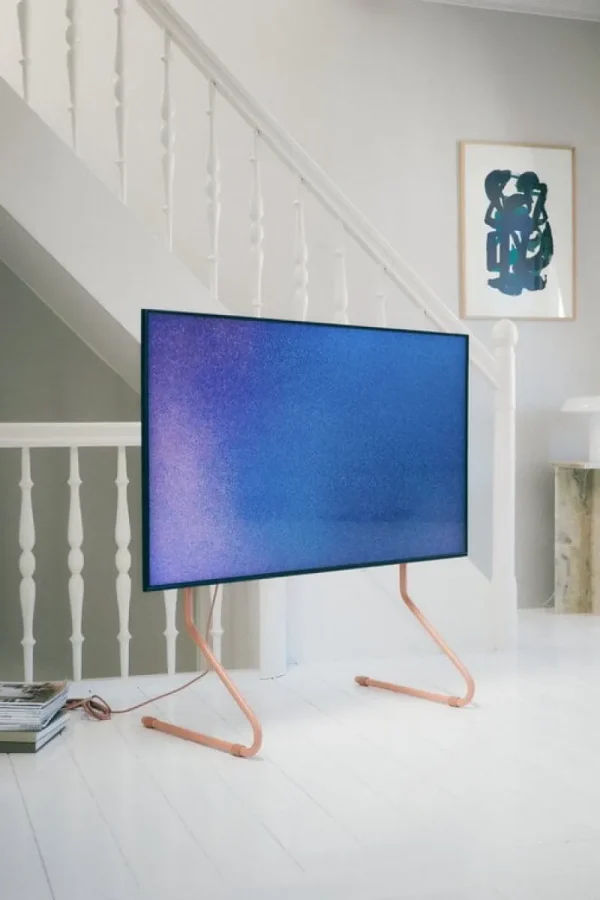 Pedestal Aufbewahrungsmöbel-Sway TV-Ständer, Dusty Rose