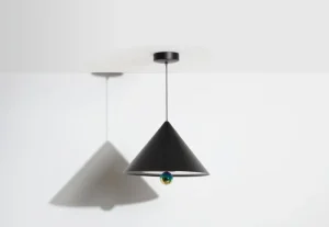 Petite Friture Deckenleuchten-Cherry LED Pendelleuchte, groß, Schwarz