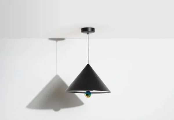 Petite Friture Deckenleuchten-Cherry LED Pendelleuchte, groß, Schwarz