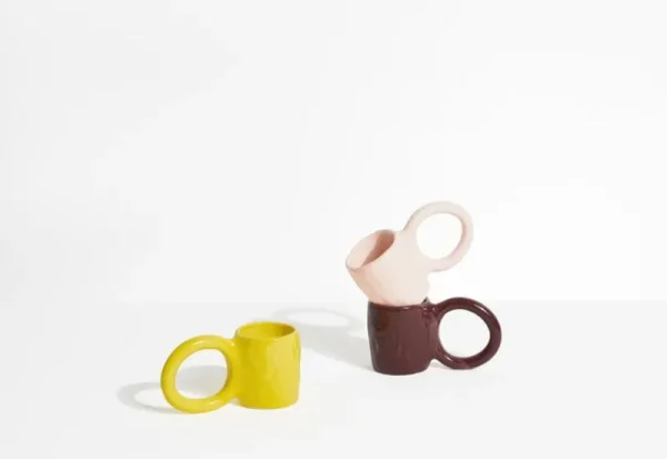 Petite Friture Geschirr^Donut Tasse, M, Zitronengelb