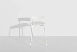 Petite Friture Terrassenmöbel | Sitzgelegenheiten^Fromme Barhocker, 65 cm, Weiß