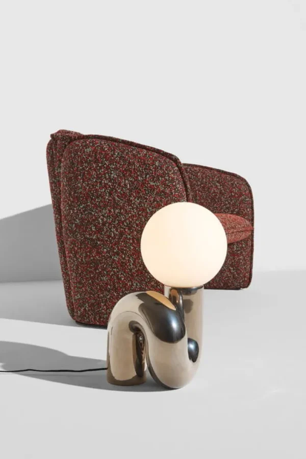 Petite Friture Tischlampen-Neotenic Tischleuchte, 51 cm, Platin