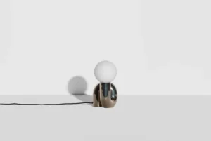 Petite Friture Tischlampen-Neotenic Tischleuchte, 26 cm, Platin