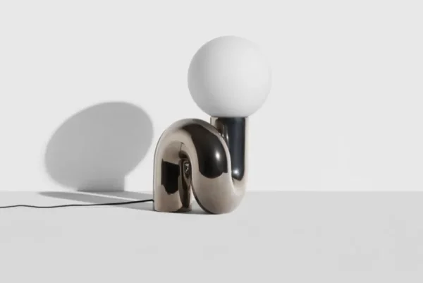 Petite Friture Tischlampen-Neotenic Tischleuchte, 51 cm, Platin