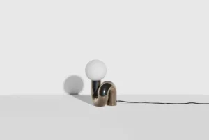 Petite Friture Tischlampen-Neotenic Tischleuchte, 26 cm, Platin