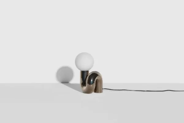Petite Friture Tischlampen-Neotenic Tischleuchte, 26 cm, Platin