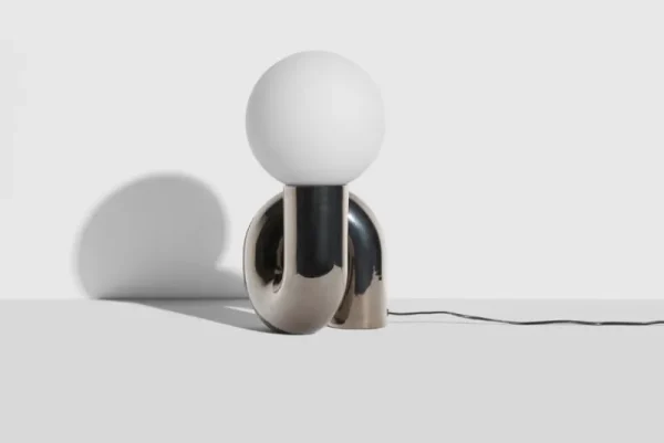 Petite Friture Tischlampen-Neotenic Tischleuchte, 51 cm, Platin