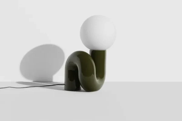 GUBI Tischlampen-Petite Friture Neotenic Tischleuchte, 51 cm, grün