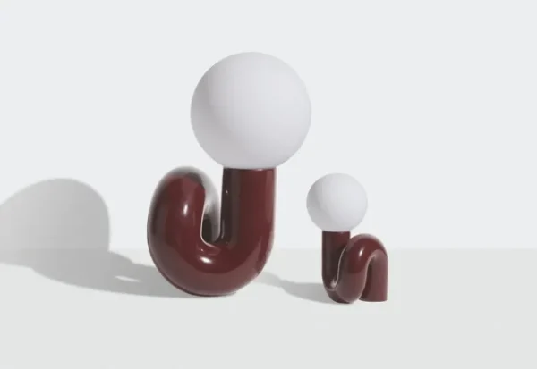Petite Friture Tischlampen-Neotenic Tischleuchte, 26 cm, Kirschholz