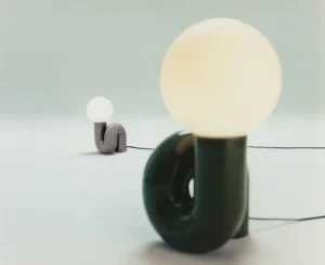 Petite Friture Tischlampen-Neotenic Tischleuchte, 26 cm, Platin
