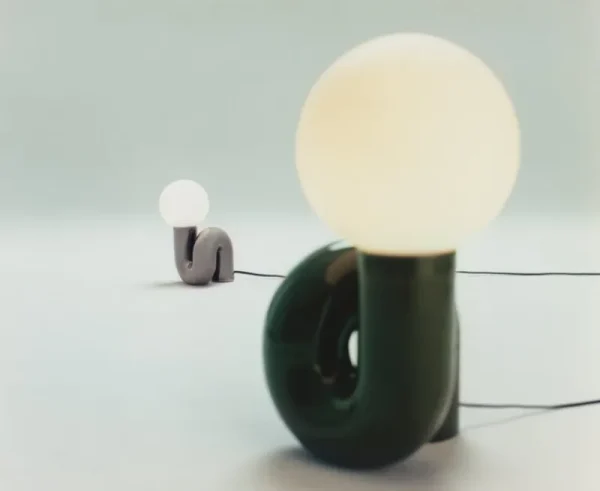 Petite Friture Tischlampen-Neotenic Tischleuchte, 26 cm, Platin