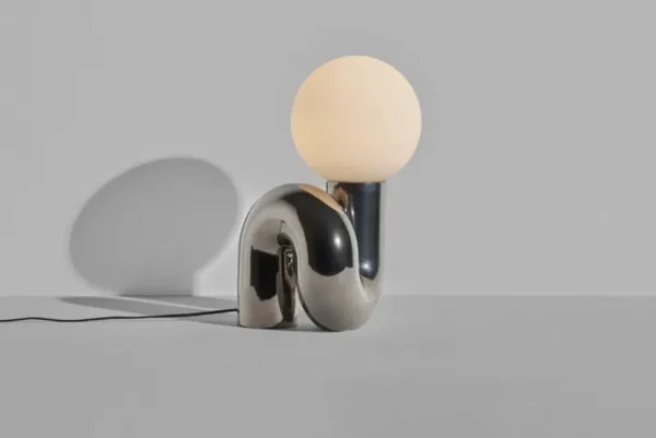 Petite Friture Tischlampen-Neotenic Tischleuchte, 51 cm, Platin